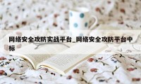 网络安全攻防实战平台_网络安全攻防平台中标