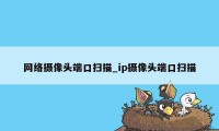 网络摄像头端口扫描_ip摄像头端口扫描