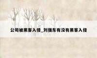 公司被黑客入侵_刘强东有没有黑客入侵