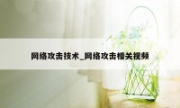 网络攻击技术_网络攻击相关视频