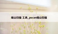 端口扫描 工具_pscan端口扫描