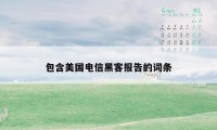 包含美国电信黑客报告的词条