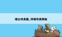 端口攻击器_终端攻击网站