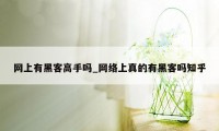 网上有黑客高手吗_网络上真的有黑客吗知乎