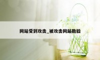 网站受到攻击_被攻击网站勘验