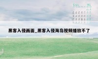 黑客入侵画面_黑客入侵海岛视频播放不了