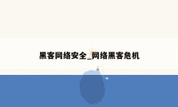 黑客网络安全_网络黑客危机